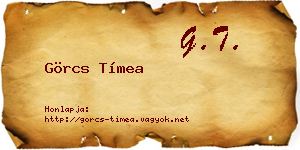 Görcs Tímea névjegykártya